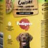 Pedigree Cuisine in Sauce mit Lamm- und Lebermischung, Nudeln und Karotten 800g