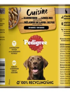 Pedigree Cuisine in Sauce mit Kaninchen- und Lebermischung und Karotten 800g