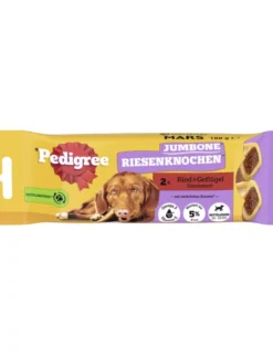 Pedigree JUMBONE RIESENKNOCHEN Rind und Geflügel Geschmack 180g