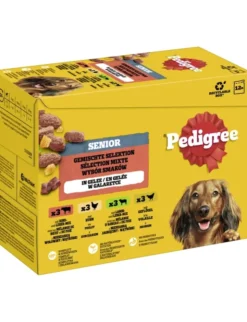 Pedigree Senior Multipack mit Rind- und Lebermischung, mit Huhn, mit Lamm- und Lebermischung, mit Geflügel 1,2kg