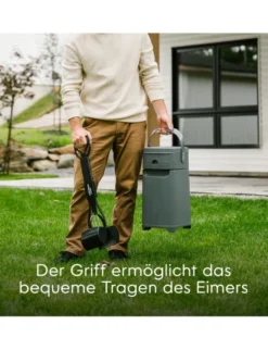 pet genie Entsorgungseimer dunkelgrau