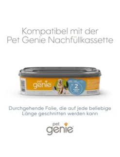 pet genie Entsorgungseimer dunkelgrau