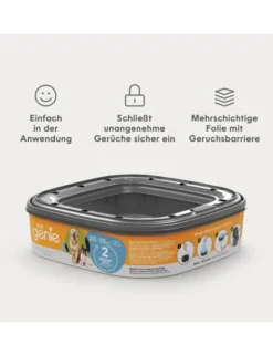 pet genie Nachfüllkassette für Hundekotentsorgung orange