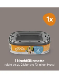 pet genie Nachfüllkassette für Hundekotentsorgung orange