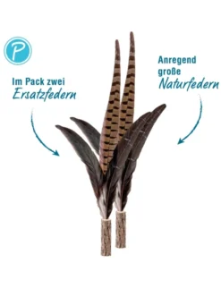 Petlando Earthcat Ersatz Fasanenfedern 2er