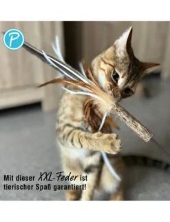 Petlando Earthcat Katzenangel Gänsefedern für Dsp. 155 cm