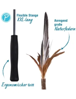 Petlando Earthcat Katzenangel Gänsefedern für Dsp. 155 cm