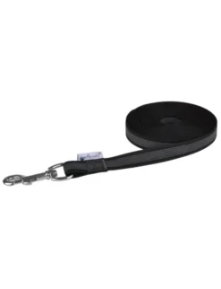 Petlando Gummierte Schleppleine schwarz 5 m/20 mm