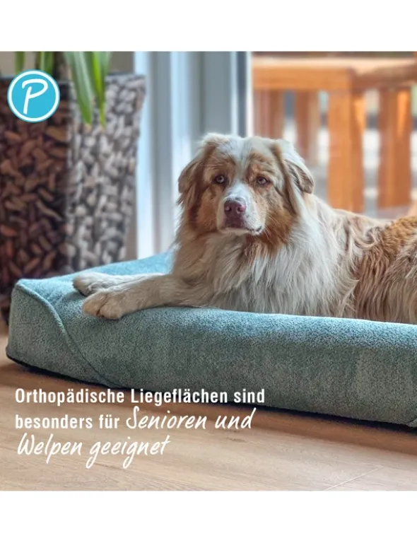 Petlando Hundebett Korfu Ortho petrol 80 x 60 cm