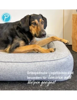 Petlando Hundebett Lima Ortho grau 80 x 55 cm