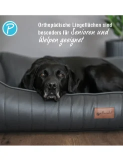 Petlando Hundebett Linz Ortho anthrazit 90 x 70 cm