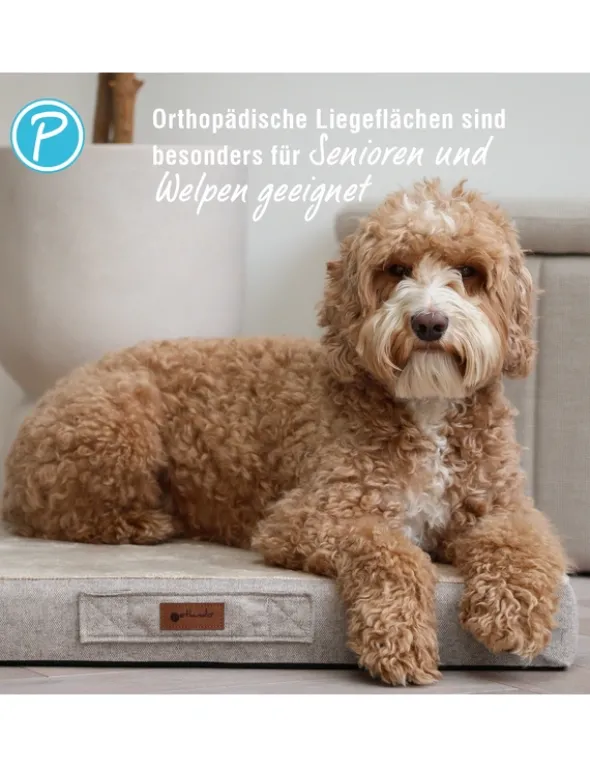 Petlando Hundematte Merano Ortho braun 72 x 50 cm