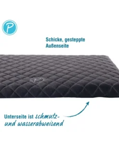 Petlando Hundematte Starlight schwarz 60 x 40 cm