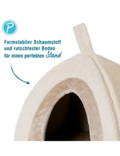Petlando Katzenhöhle Bastia beige 40x40x40 cm