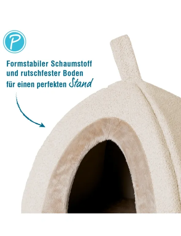 Petlando Katzenhöhle Bastia beige 40x40x40 cm