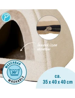 Petlando Katzenhöhle Bastia beige 40x40x40 cm