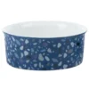 Petlando Keramik-Hundenapf Terrazzo blau S