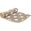 Petlando Kuscheldecke Stars beige 100 x 70 cm