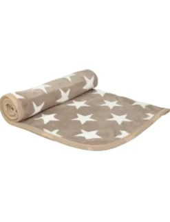 Petlando Kuscheldecke Stars beige 100 x 70 cm