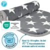 Petlando Kuscheldecke Stars grau 100 x 70 cm