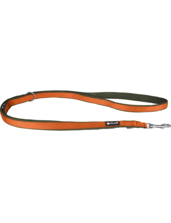 Petlando Magnetech Führleine orange, olivgrün 3 m / 15 mm