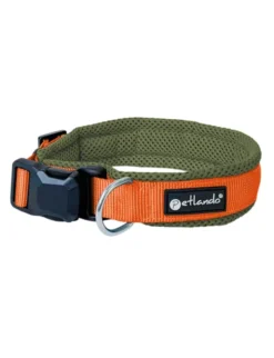 Petlando Magnetech Halsband orange, olivgrün 25-30 cm