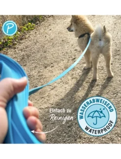 Petlando Trekking Schleppleine 10mm blau 10 m