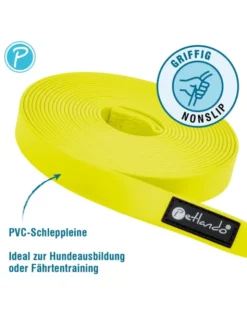 Petlando Trekking Schleppleine gelb 5 m / 15 mm