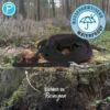 Petlando Trekking Schleppleine schwarz 5 m / 15 mm