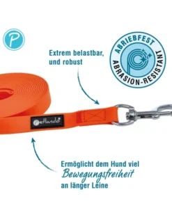 Petlando Trekking Schleppleine orange 5 m / 15 mm