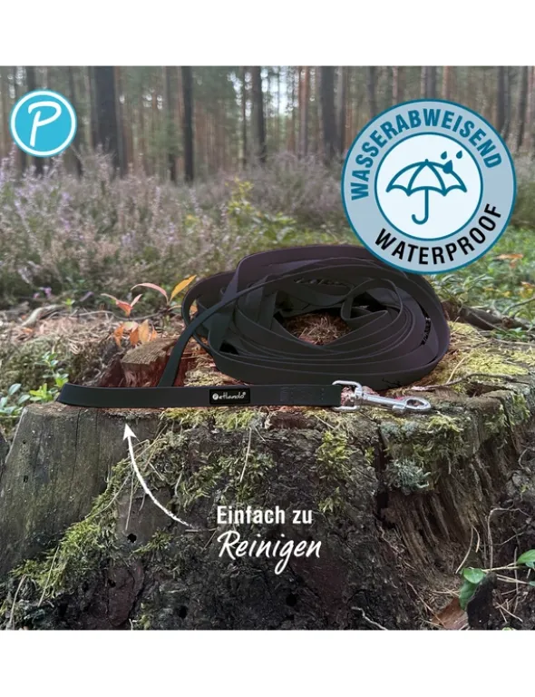 Petlando Trekking Schleppleine 20mm schwarz 5 m