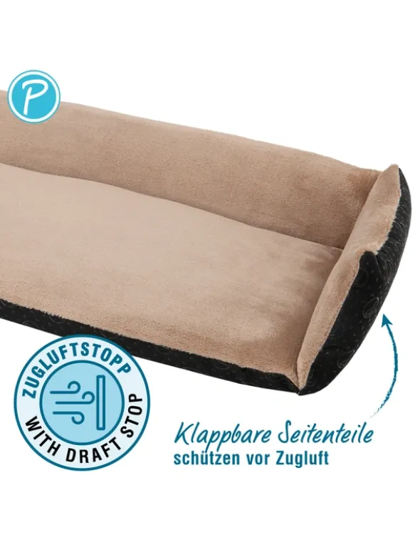 Petlando Windowchiller mit Zugluftstop beige 35 x 80 cm