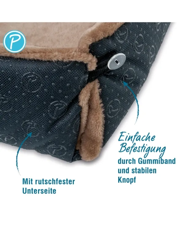 Petlando Windowchiller mit Zugluftstop beige 35 x 80 cm