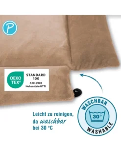 Petlando Windowchiller mit Zugluftstop beige 35 x 80 cm