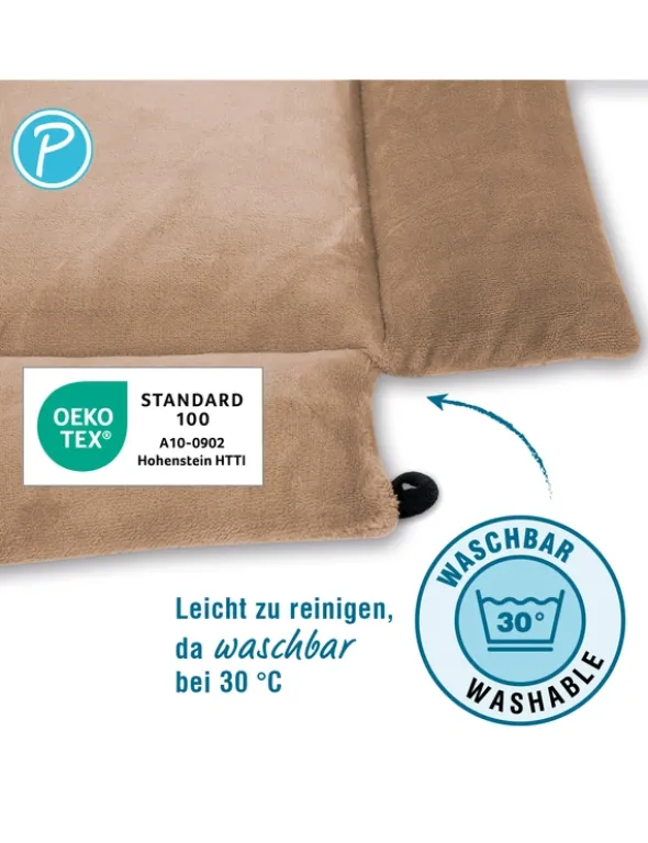 Petlando Windowchiller mit Zugluftstop beige 35 x 80 cm