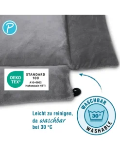 Petlando Windowchiller mit Zugluftstop grau 35 x 80 cm