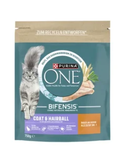 PURINA ONE Coat & Hairball Huhn 750g