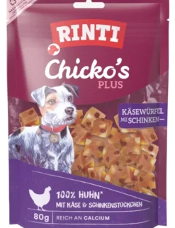RINTI Chicko Plus Käse-Schinken-Würfel 80g