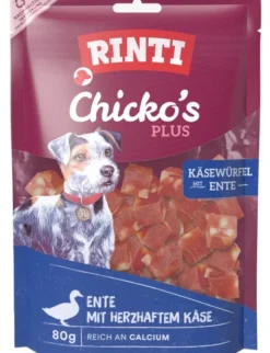 RINTI Chicko Plus Käsewürfel Ente 80g