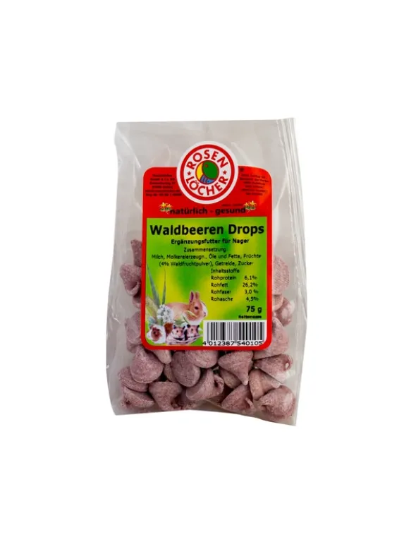 Rosenlöcher Drops Waldbeere 75g