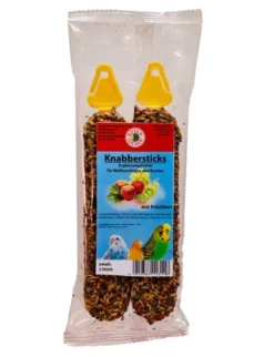 Rosenlöcher Wellensittich & Exoten Sticks Frucht 150g