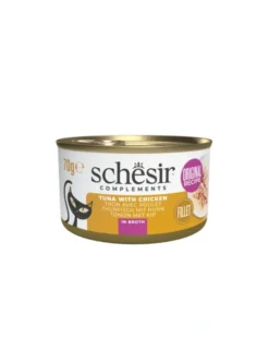 Schesir Complements in Brühe Thunfisch & Huhn 70g