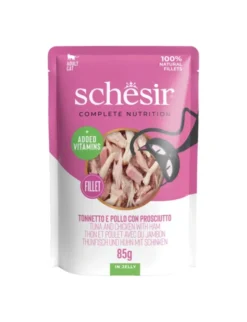 Schesir Complete Nutrition in Jelly Thunfisch + Huhn + Schinken 85g