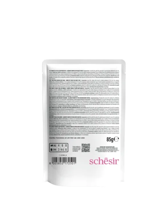 Schesir Complete Nutrition in Jelly Thunfisch + Huhn + Schinken 85g