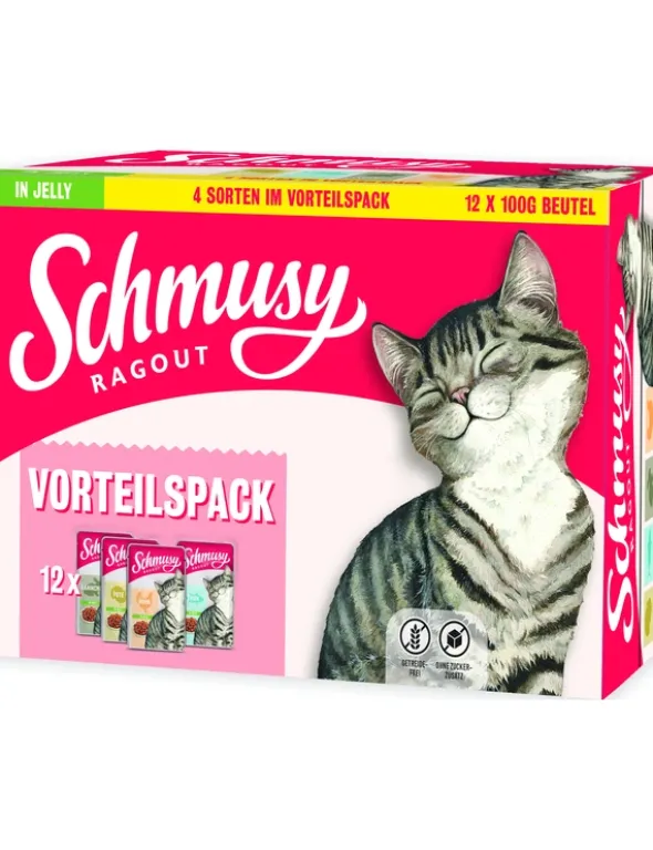 SCHMUSY Ragout in Jelly Huhn, Pute, Thunfisch, Kaninchen 1,2kg