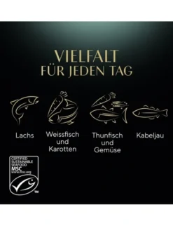 Sheba CLASSICS in Pastete Fisch Variation mit Lachs, mit Weissfisch und Karotten, mit Thunfisch und Gemüse, mit Kabeljau 2,7kg