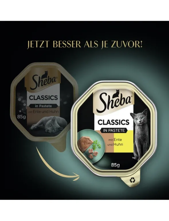 Sheba CLASSICS in Pastete mit Ente und Huhn 85g