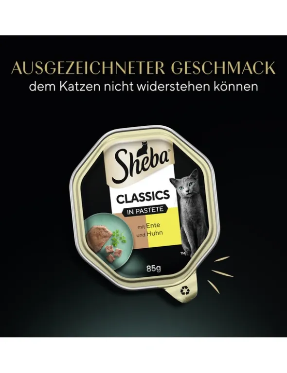 Sheba CLASSICS in Pastete mit Ente und Huhn 85g