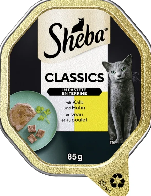 Sheba CLASSICS in Pastete mit Kalb und Huhn 85g