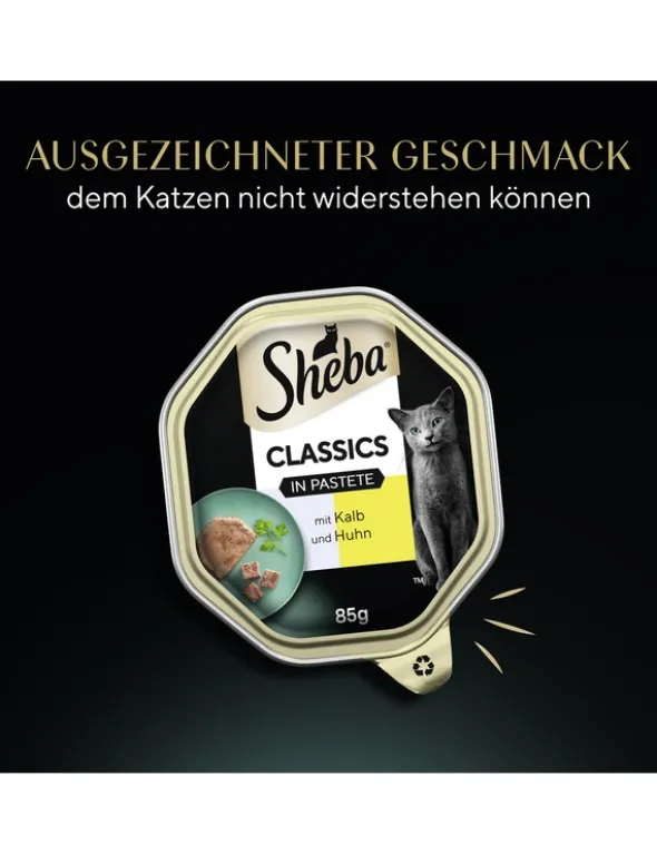 Sheba CLASSICS in Pastete mit Kalb und Huhn 85g